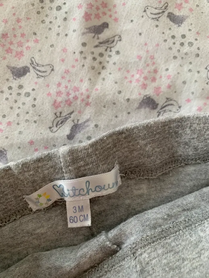 Ensemble blouse legging gris - photo numéro 5