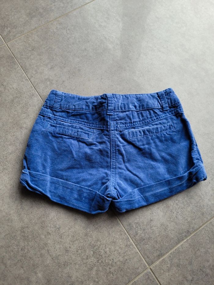 Short en velours bleu - photo numéro 2