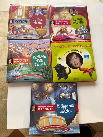 Lot de livres de contes Marlène jobert