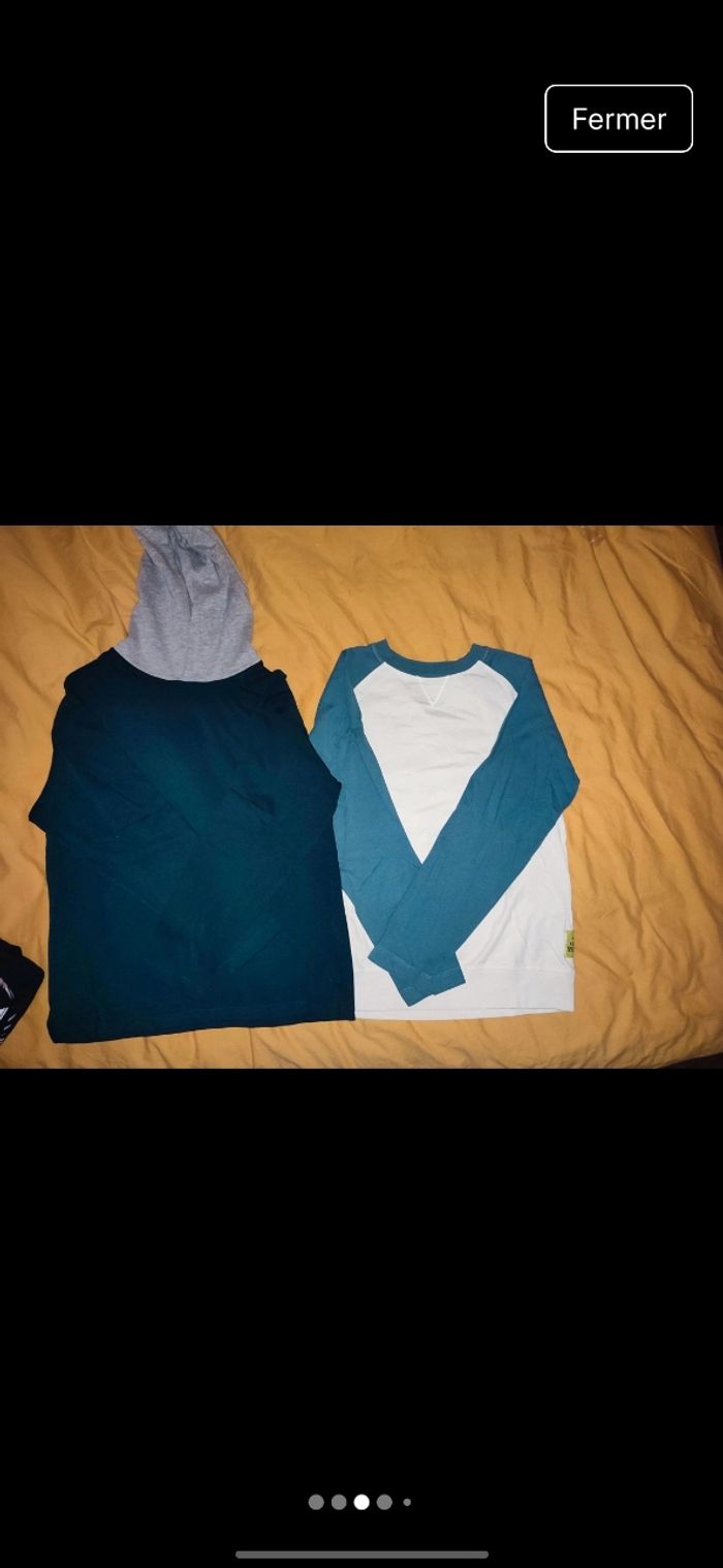 Lot tee-shirts 10.ans hiver - photo numéro 3