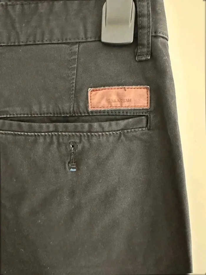 Pantalon chino noir homme zara man taille 40 - photo numéro 6