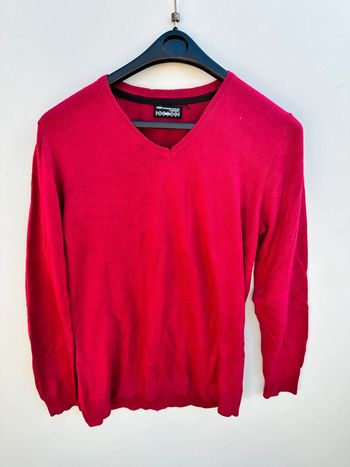 Pull col V manches longues