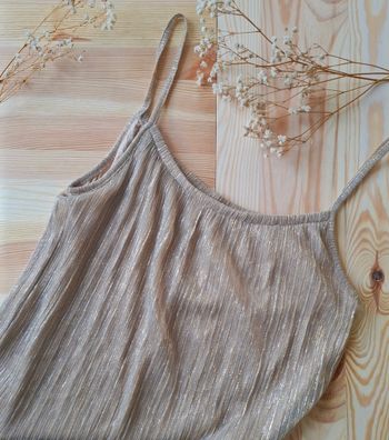 Caraco doré bohème chic – taille S – état neuf