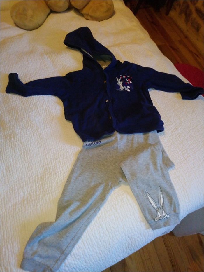 Survêtement 2 pièces 18/24 mois Bugs Bunny Looney Toones