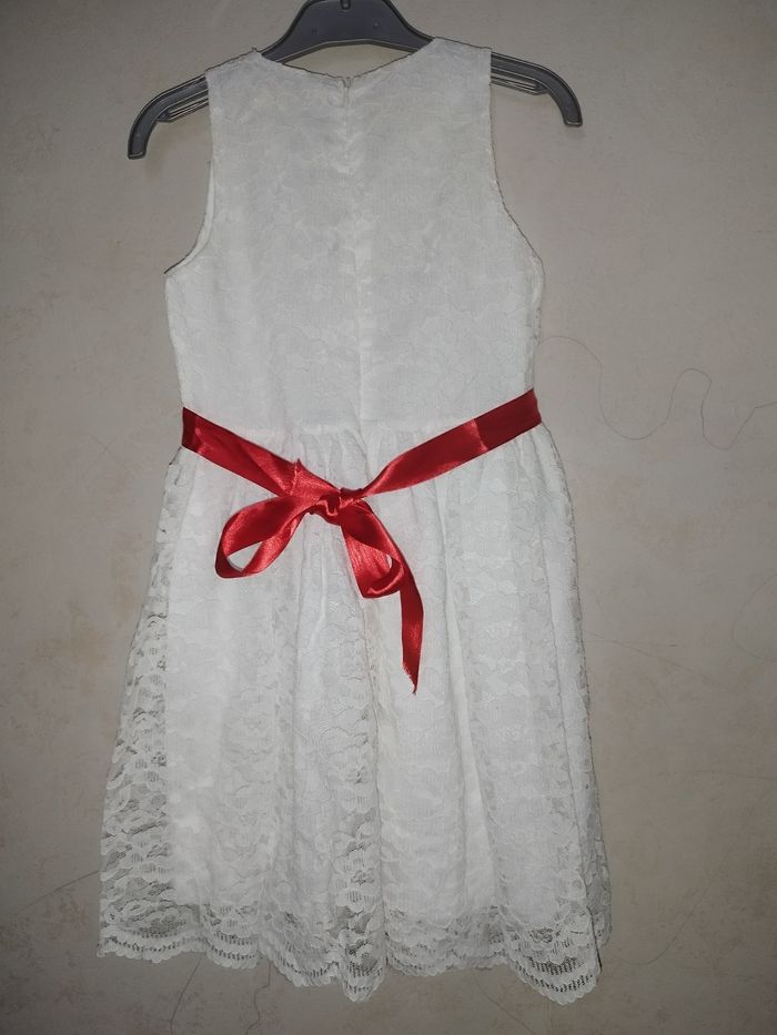 Robe dentelle de cérémonie blanche - photo numéro 2