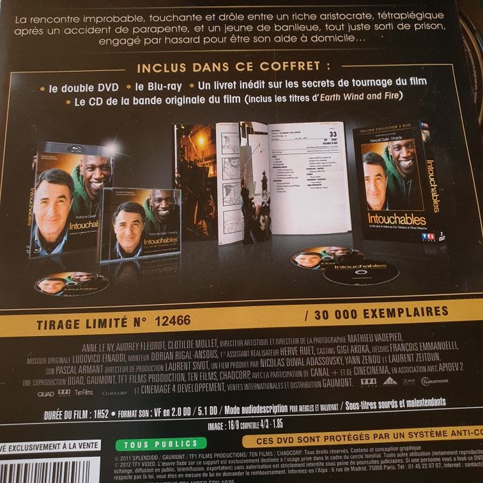 Coffret Collector Intouchables - photo numéro 3
