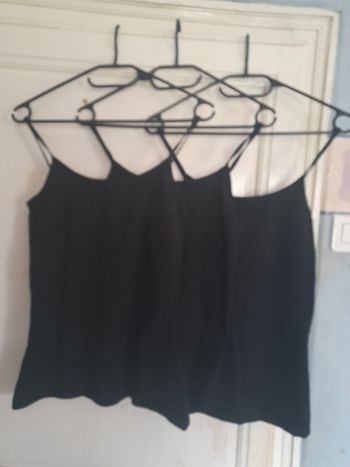 Lot de 3 débardeurs noirs, marque Esmara, taille S