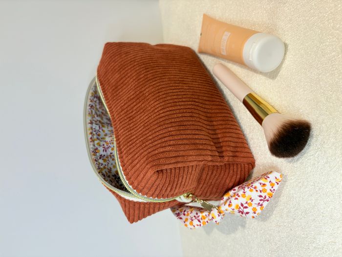 Trousse de toilette Terracotta fleurie