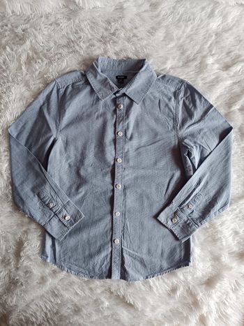 Chemise manches longues bleu T. 10 ans Kiabi