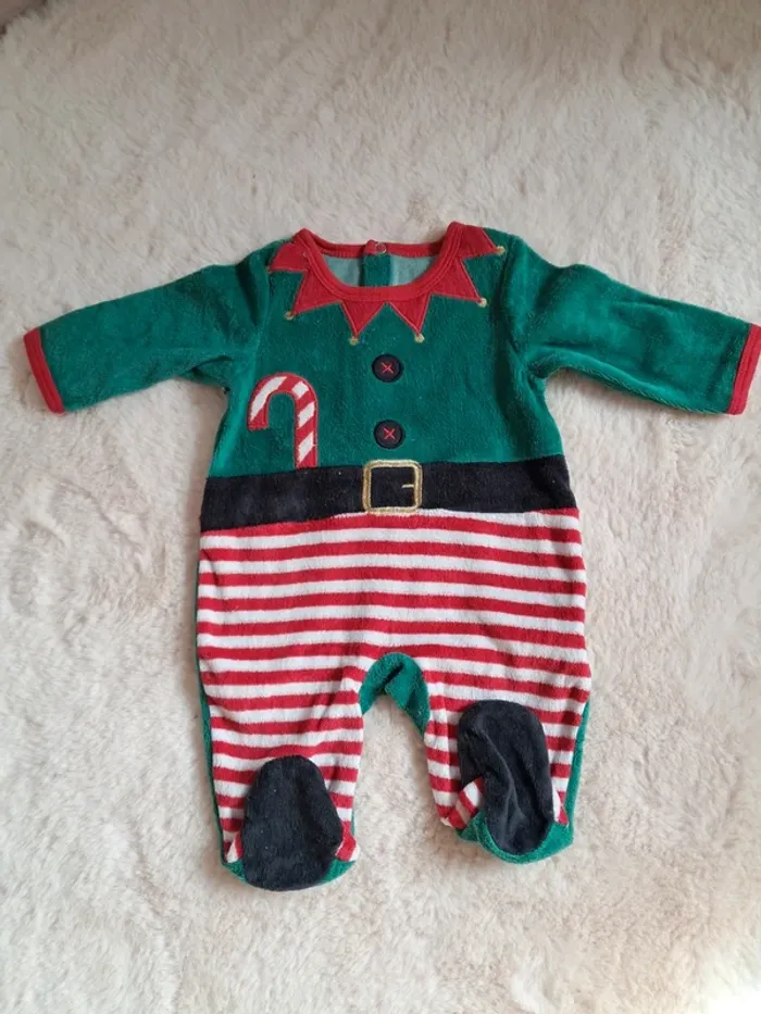 Pyjama lutin avec bonnet - photo numéro 2