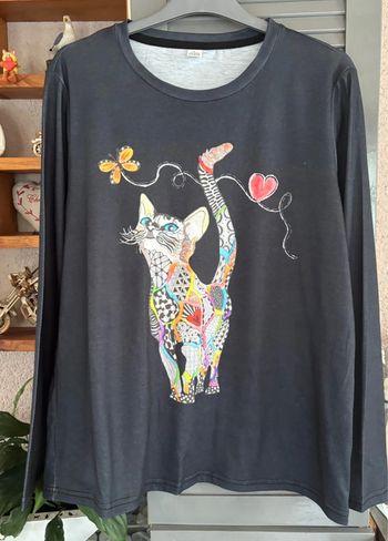 tee shirt motif chat