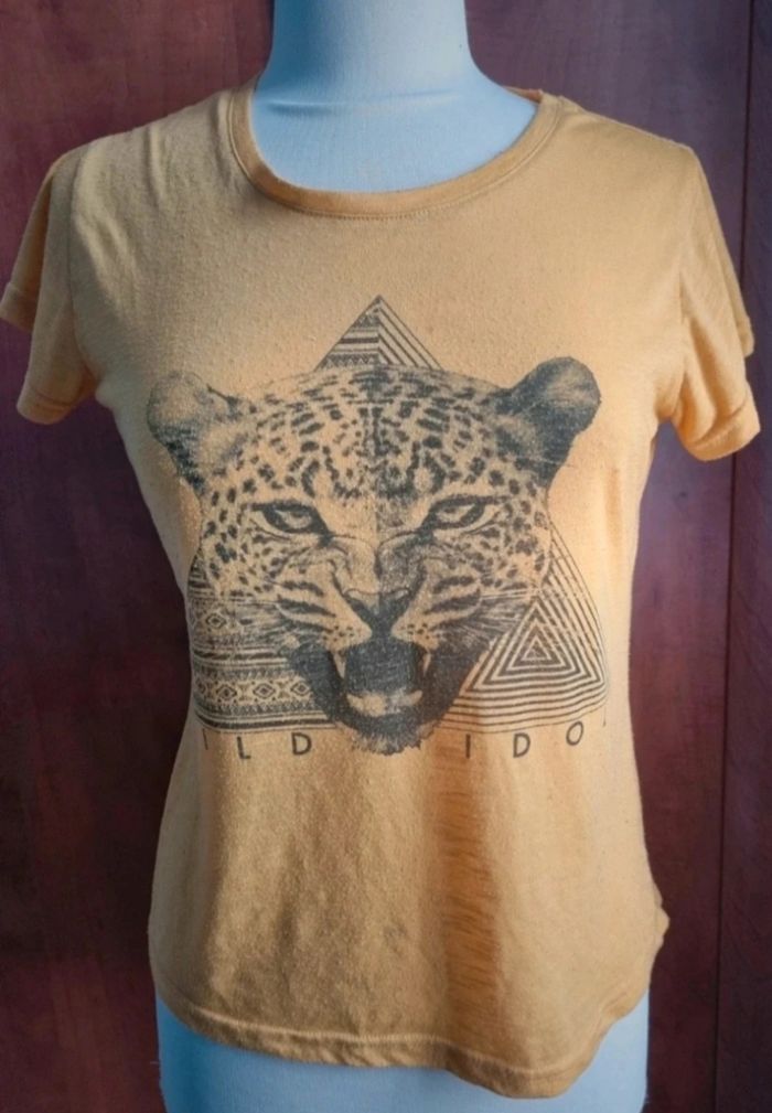 T-shirt avec léopard taille M - photo numéro 2