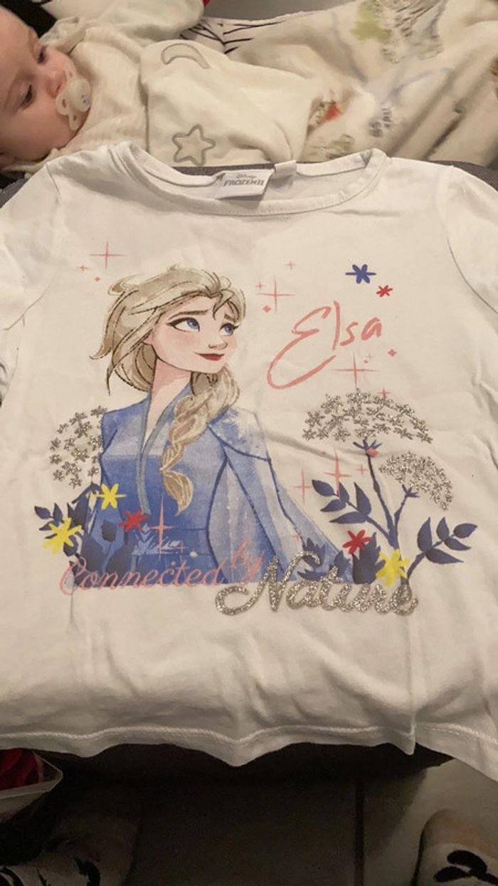 T shirt fille reine des neiges
