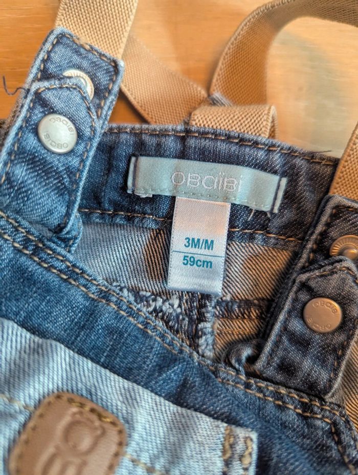 Salopette short courte Obaïbi 3 mois - photo numéro 5