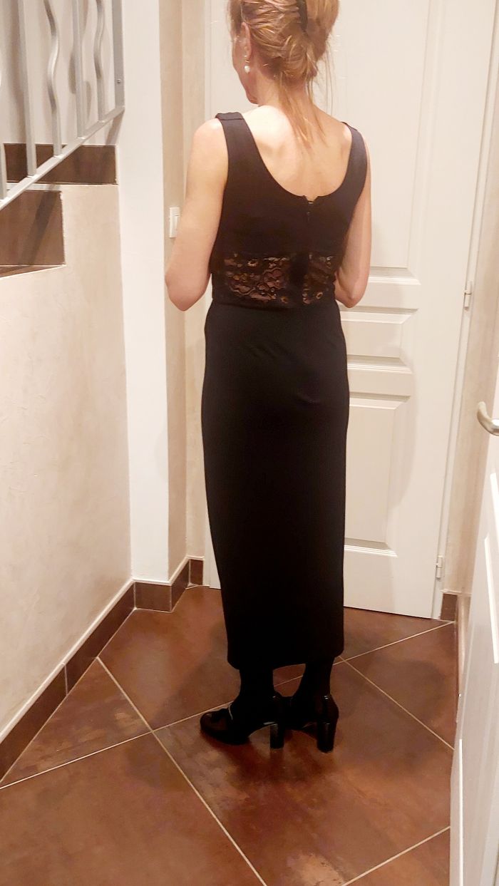 Robe longue de soirée dentelle - photo numéro 4