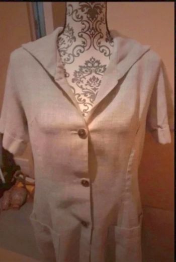 Robe grise légère vintage (lire descriptif) T38