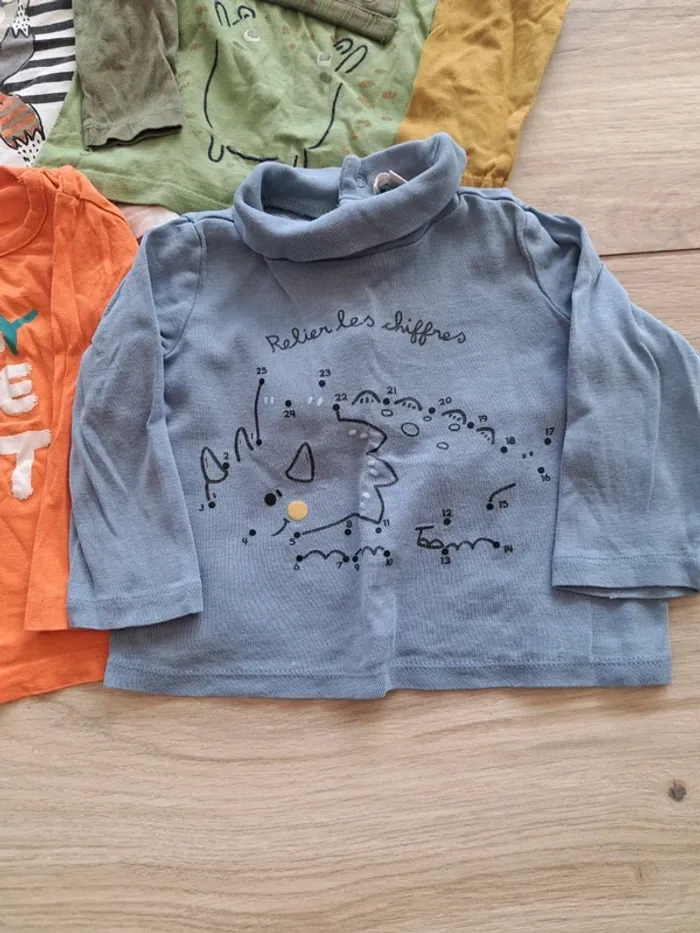 Lot tee shirt manche longue 18 mois - photo numéro 2