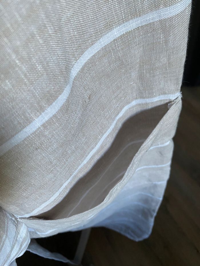 Robe de chambre en lin lavé Unisexe - photo numéro 7