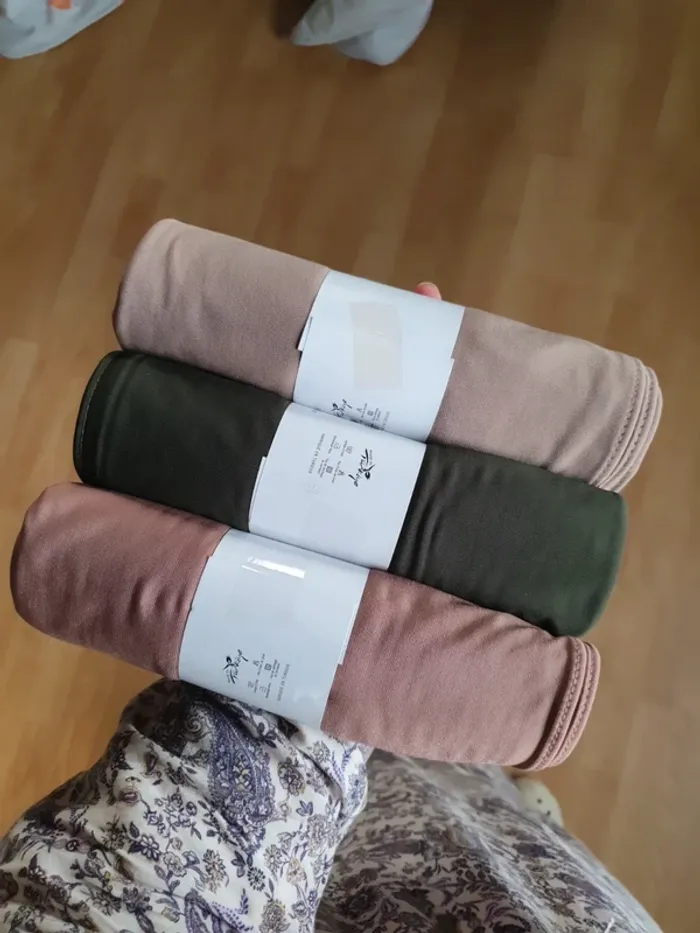 Lot de 3 hijabs/voile en jersey premium luxe neufs - photo numéro 5