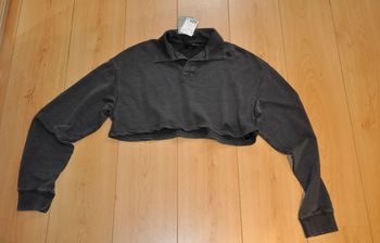 H&M top court gris t.S neuf avec étiquette