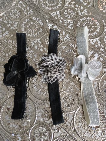 Lot de 3 bandeaux cheveux 🖤