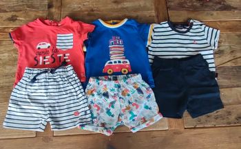 Lot de 3 ensembles Été 12 mois