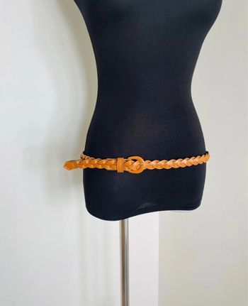 👍 Ceinture Tressée. Marron clair . Ajustable. 36/40.