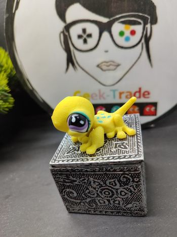 Lps001036 My Littlest Petshop Lps Pet Shop Authentic Gecko Lizard Lézard 596