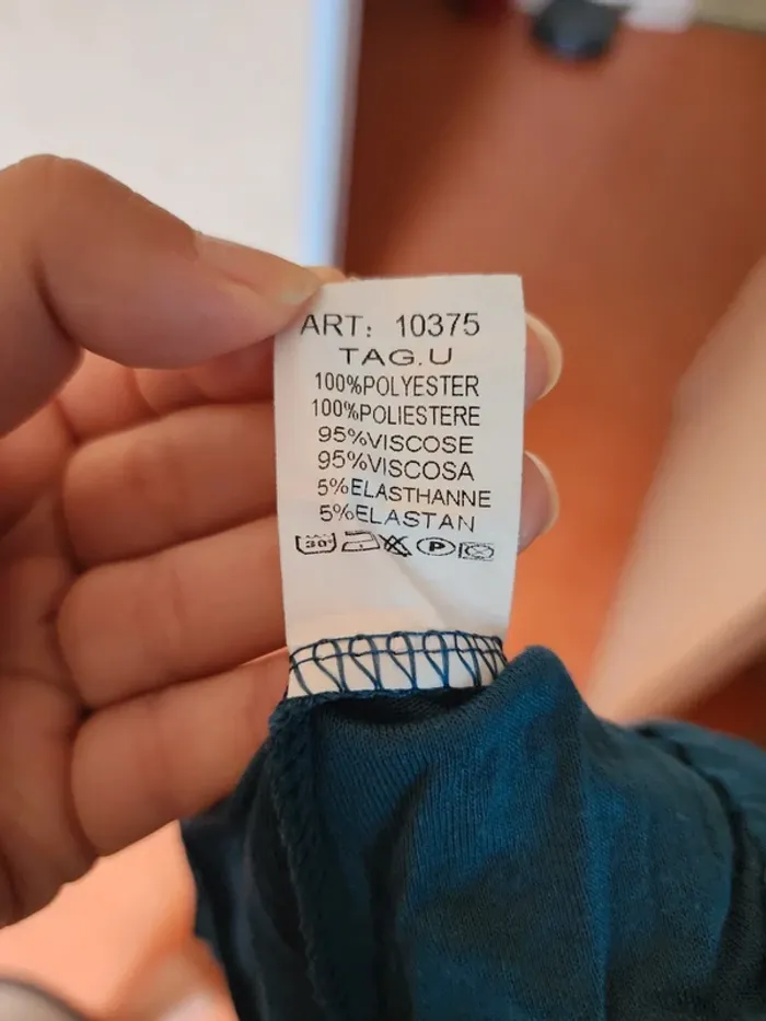 Robe longue plissée New Collection bleu canard TU 34/40 - photo numéro 7