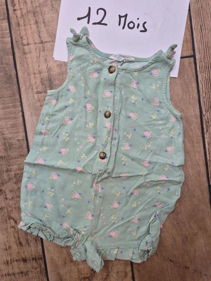 Barboteuse bébé fille été