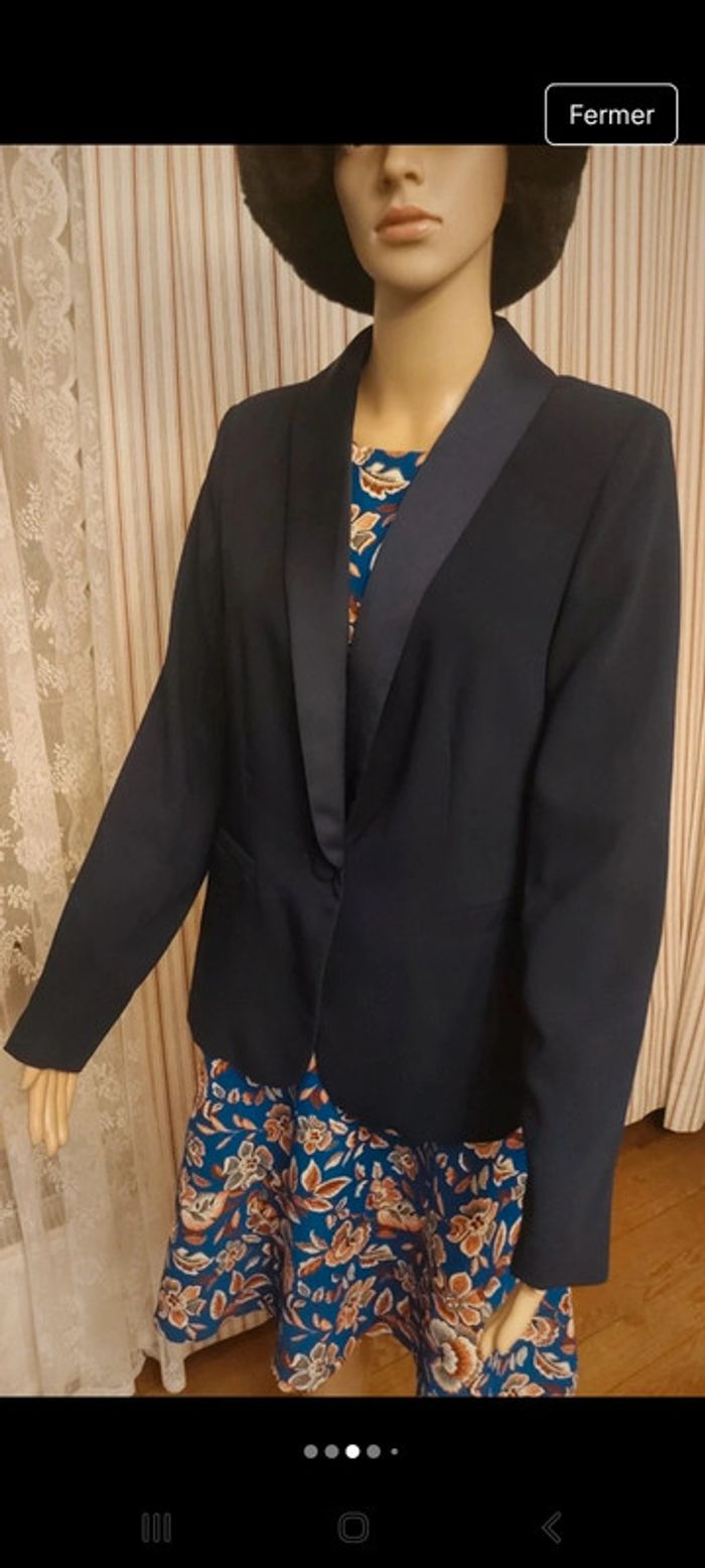 Blazer style smoking Marine D'Auvry fr42 be40 - photo numéro 3