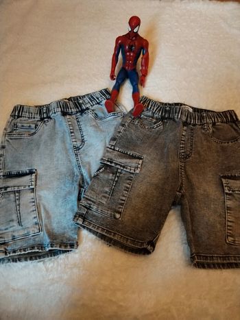 Lot de 2 bermudas jeans souple 6ans