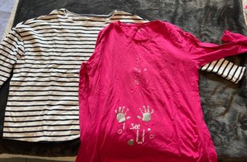 Lot 2 teeshirt grossesse