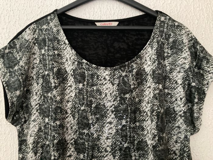 Tee-shirt Camaïeu brillant - photo numéro 2