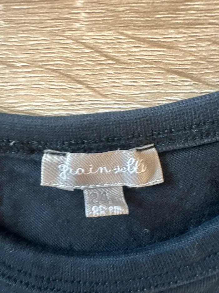 T-shirt Bleu Grain de blé - photo numéro 3