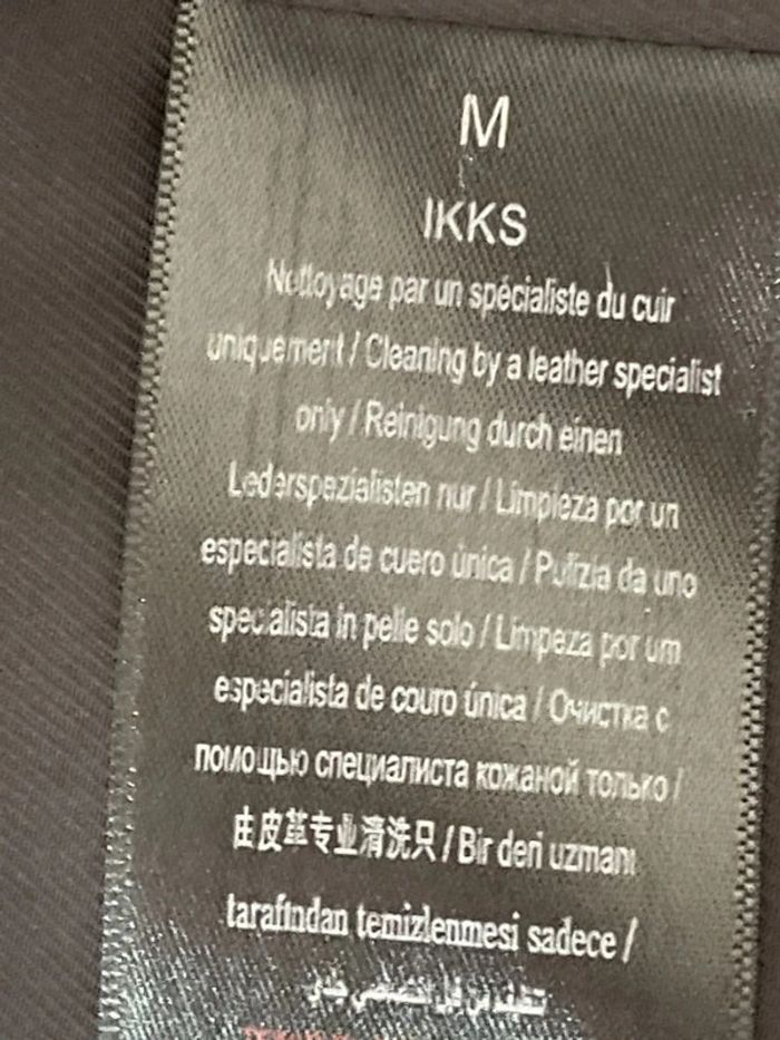 Perfecto IKKS noir en cuir perforé taille M - photo numéro 8
