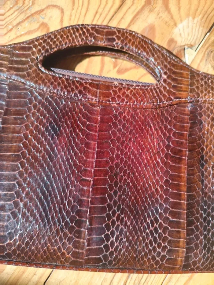 Sac a main en cuir vintage - photo numéro 3