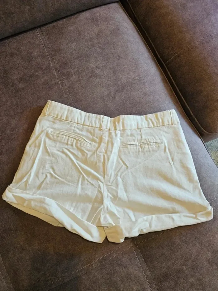 Short Blanc Pepe Jeans Détails Broderie - Taille S (36) - Été Bohème Chic - photo numéro 2