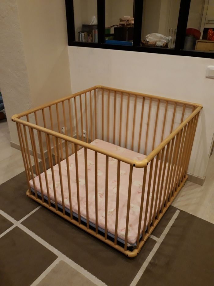 Parc évolutif Geuther 100x100 cm + matelas offert - photo numéro 5