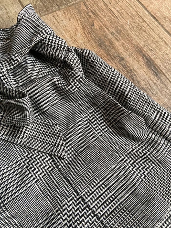 Short hiver taille haute carreau Zara - photo numéro 2