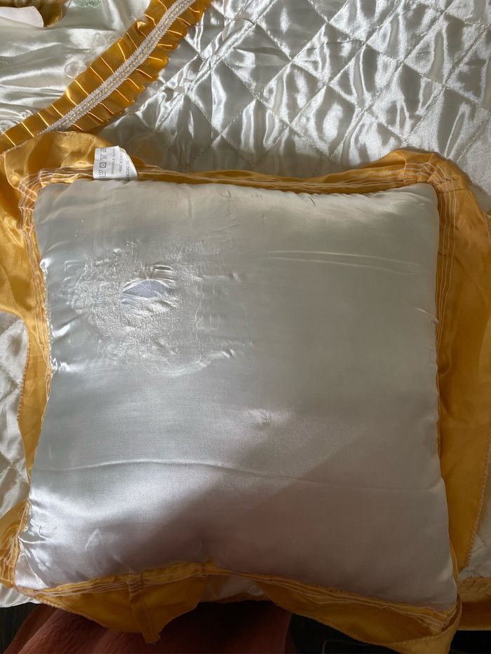 Dessus de lit / couvre lit 2 personnes satiné - photo numéro 5