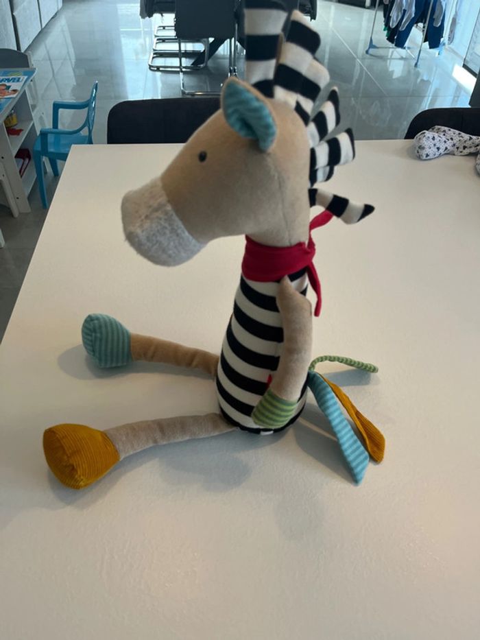Grande peluche Sigikid zèbre - photo numéro 2
