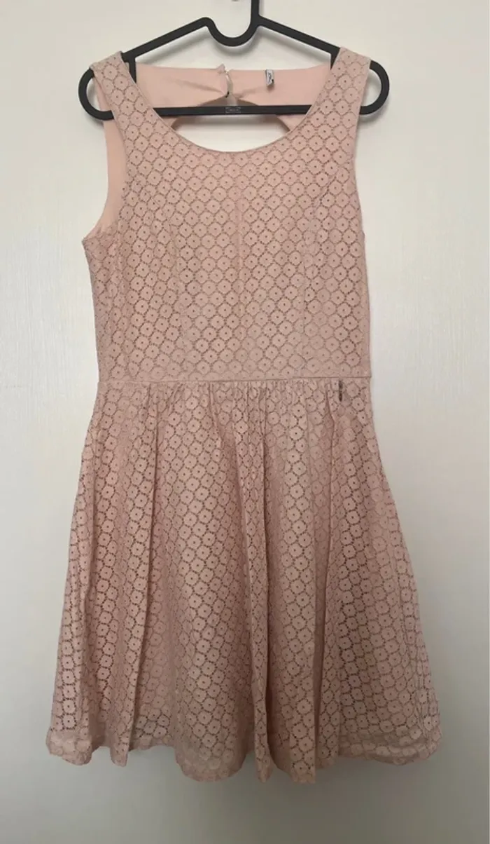 Robe cérémonie cocktail mariage trapèze rose