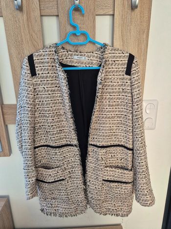 Veste en Tweed rose et noir