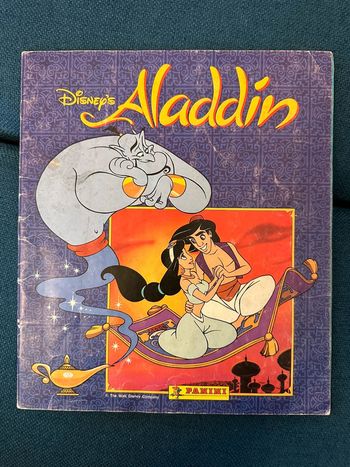 Album Panini complet en néerlandais Disney Aladdin stickers livre autocollants