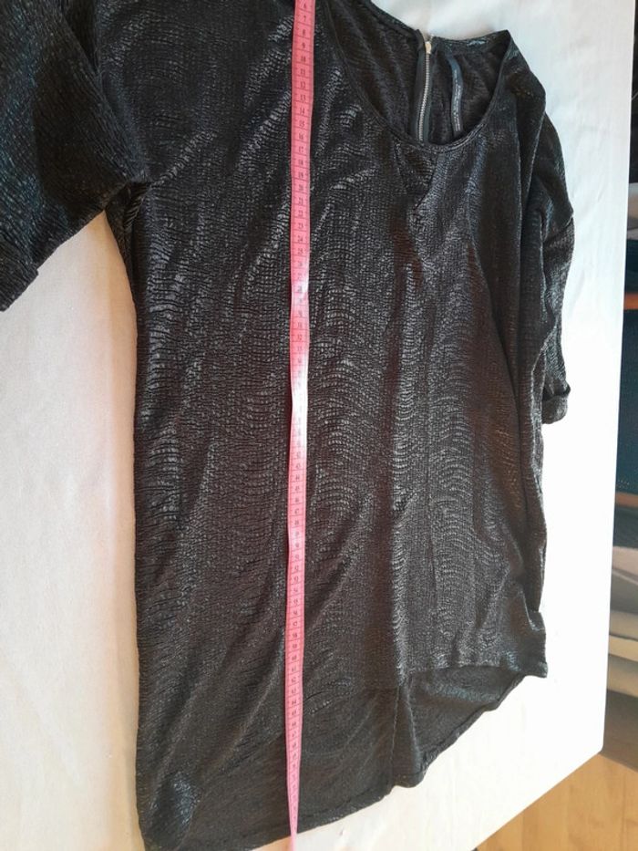 Joli haut effet blousant et crocodile zara - photo numéro 11