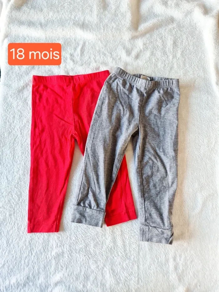 Lot leggings 18 mois