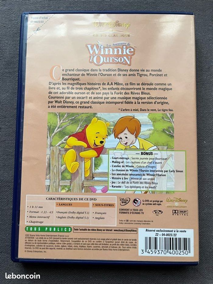 Les aventures de Winnie l’ourson (DVD Disney) - photo numéro 2