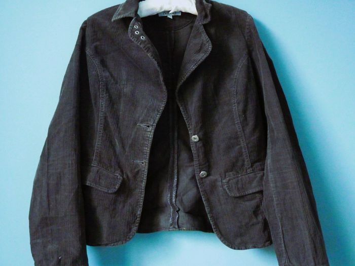 Veste blazer Femme Gémo velours cotele noir M 38 TBE