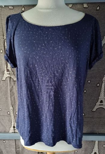 T-shirt marine à motifs taille XL